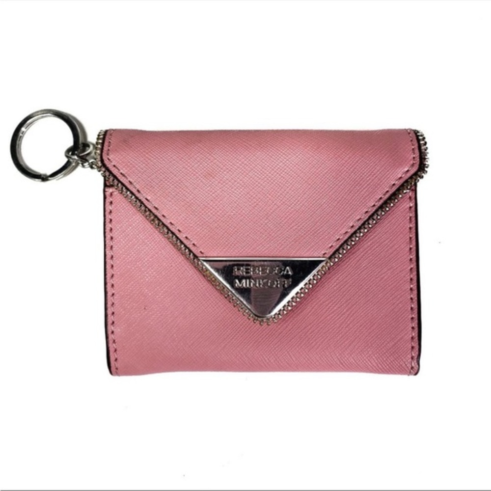 Rebecca Minkoff Molly Metro Coin Purse Card Wallet Pink